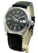VINTAGE ROLEX 34mm MEN's STAINLESS STEEL MANUAL WIND OYSTERDATE Ref. 6694 C 1977 picture