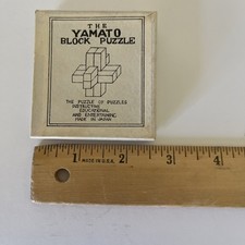 Vintage Yamato Block Puzzle Made of Wood Japan picture