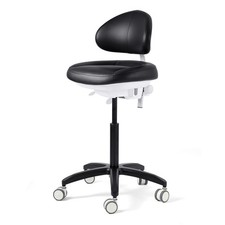 JMU Dental Doctor Stool Adjustable Mobile Backrest seat Chair Silent Casters picture