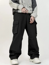 Men's Baggy Cargo Sweatpants Loose Fit Drawstring Joggers Streetwear Pants USA picture