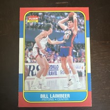 1986/1987 Fleer Basketball#61 Bill Laimbeer 86/87 Set Break Card EX/MT Condition picture