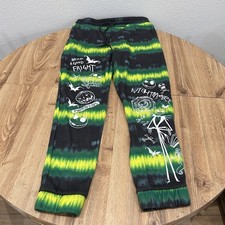 The Nightmare Before Christmas Neon Green Spiral Sweatpants picture