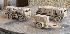 One HO 1/87 scale AN/TPQ-53 counterbattery radar set, 3 vehicles picture