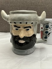 Ceramic Handcrafted Head Of A Viking Mug picture