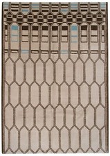 6x9 Amazing Vintage Handmade Geometric Area Rug Beige Moroccan Style Design picture