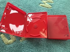 4 PCS 14mm Single PS3 Red Blu-ray Game Case w Sleeve BLU-RAY Logo ONLY BR-RED picture