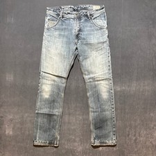 Diesel Krooley Jeans Men Light Wash Straight Leg Distressed Denim Fits 30x30 picture