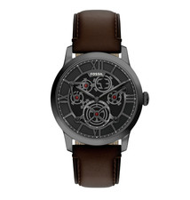 Fossil Townsman Big Tic Ana-Digi Gunmetal Dial Leather 42mm Men's Watch FS6191 picture