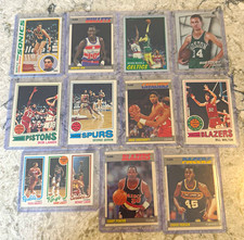 Fleer 1987-88 NBA Basketball 10 Card Lot Manute Bol McHale Gervin picture