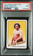 1981 Andre The Giant  PSA 9 Takara Japanese Wrestling Game Card #9 picture