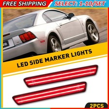 2-20x LED Bumper Side Marker Light Fit 1999-04 Ford Mustang Indicator Lamp Red picture