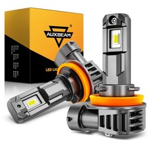 AUXBEAM H11 LED Headlight Bulbs Conversion Kit Low Beam 6500K Super Bright White picture