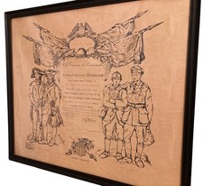 AMERICAN FIELD SERVICE / / Certificate of Appreciation Signed picture