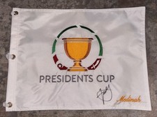 XANDER SCHAUFFELE COA SIGNED AUTOGRAPHED 2026 PRESIDENTS CUP FLAG USA PROOF picture