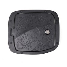 Fits 2016-23 Toyota Tacoma Black Door Fuel Tank Cover W/ Lock Gas Cap Tank Trim picture