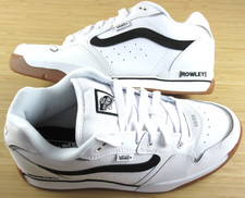 Vans Men's Geoff Rowley XLT White Black Lace up Skate Shoes size 10 NIB picture