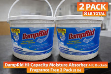 DampRid Hi-Capacity Moisture Absorber 4 lb Bucket Fragrance Free 2 Pack (8 lb) picture
