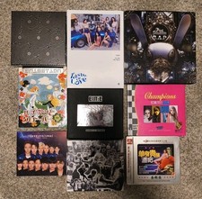 Lot Of 9 Assorted Kpop Albums Complete W Inserts/ Stickers. Auto picture
