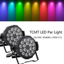 2PCS 270W RGBWA LED Par Light DMX Stage DJ Par Can Light Disco Strobe Spot Light picture