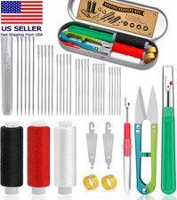 42 PCS Big Eye Steel Sewing Needles Kit Steel Needles for Hand Sewing picture