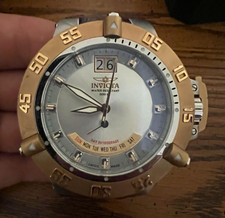 Invicta Subaqua Noma III Quartz Diver 500m 50mm Brown Leather band no box picture