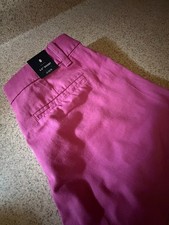 NWT J.Crew Factory Women’s 3.5” Fuchsia Chino Shorts - Size 8 picture