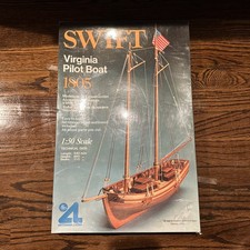 1982 ARTESANIA LATINA 1:50 Scale Model Wooden 1805 SWIFT Virginia Pilot Boat Kit picture