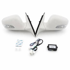 White Auto Power Folding Mirrors With wiring for HONDA ACCORD 08 ~12 8th Gen picture
