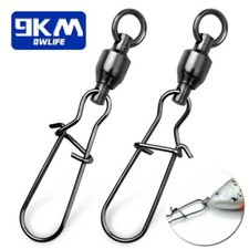 20~100Pcs Ball Bearing Swivels Snap with Duo Lock Snap Fishing Tackle 22LB~276LB picture