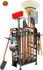3 Tier Garden Tool Organizer, Garage Storage and Organization, Metal Yard Tools picture