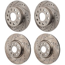 Front & Rear Brake Disc Rotors for VW Sedan Volkswagen Jetta Beetle Golf Eos A3 picture