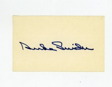 Duke Snider 1963 New York Mets signed 3x5 index card JSA authenticated picture