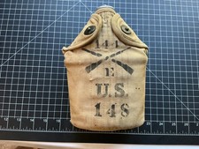 Rare WW1 One 144 Infantry Division From TEXAS Canteen Cover Canteen & Cup picture