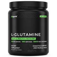 L-Glutamine Powder Workout Recovery 500G - 100 Servings - Unflavored picture