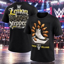 2026 Trick Williams Lemon Pepper Stepper Black Graphic Wrestling Shirt picture