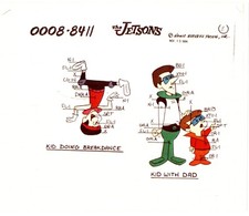 Jetsons Production Animation Model Cel COPY from Hanna Barbera 1984 Breakdancer picture