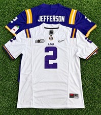 NEW Justin Jefferson LSU Tigers National Championship Jersey SHIPS FAST picture