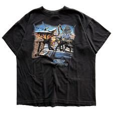 Vintage 1997 Starship Troopers Movie Promo Tee Size L Made in USA Paul Verhoeven picture