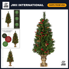 4ft Pre-Lit Crestwood Spruce Christmas Entrance Tree - Holiday Decor, Festive Li picture