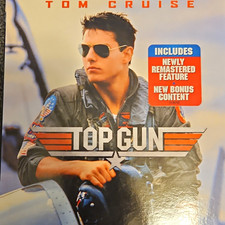 Top Gun Blu-ray Movie, Remastered w/ Bonus Content, PG, Tom Cruise w/ Case picture