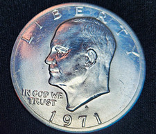 1971-S Eisenhower $1  Silver Dollar 40% Silver. Uncirculated condition picture