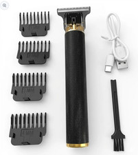 Vintage T9 Barbeador Black Gold Beard Hair Trimmer Cutter Machine for Men picture