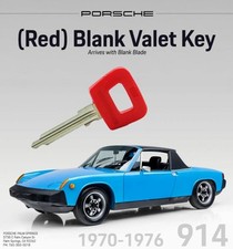 Genuine 1970-1976 Porsche 914 Blank Red  Valet Key OEM 91453190311 picture