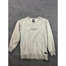 Saint Alfred Sweatshirt Mens Large Gray No.773 Embroidered Crewneck Fleece picture