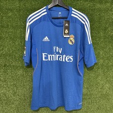 2013/2014 Adidas Real Madrid Cristiano Ronaldo Away Blue Kit Jersey Shirt BNWT L picture
