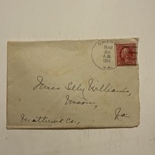 VIRGINIA-Owens, King George County (1882-1966) 1914 Cancel picture