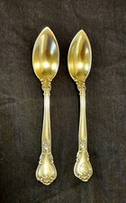 Pair of Gorham Sterling Silver Chantilly 5 3/4” Grapefruit Spoons picture