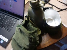 US Military Nylon Webbing LC Belt Size Med. , Canteen, Canteen Carrier Green US picture