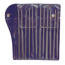 WESTWARD 10Z663 Needle File Set,4 Cut,7.2 In,12 Pc 10Z663 picture
