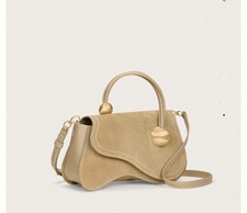 Cult Gaia Kazia Suede Crossbody Bag – Sand Dollar – New With Tags picture